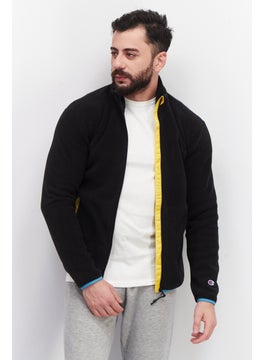 Champion Men Sportswear Fit High Neck Long Sleeve Full Zipper Jacket, Black  - Image 1