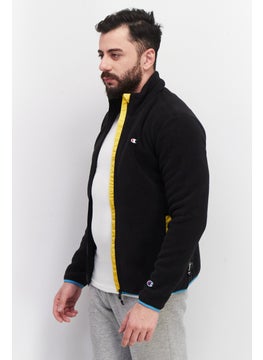 Champion Men Sportswear Fit High Neck Long Sleeve Full Zipper Jacket, Black  - Image 4