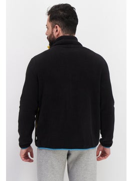 Champion Men Sportswear Fit High Neck Long Sleeve Full Zipper Jacket, Black  - Image 2