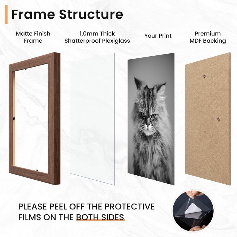 Venusmiles 15 Pack Picture Frames Collage Wall Decor  Gallery Frame Set For Wall Mounting Or Tabletop Display  Multi Sizes Including 3Pcs 8X10  6Pcs 5X7  6Pcs 4X6  Walnut - Image 5