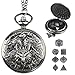 Banloga DD Dice Set7PCS Metal Dice for Dungeons and DragonsMini Dice Set with Pocket Watch CaseRole Playing Board Games Accessories Dragon Ancient Silver - Image 2