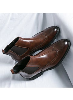ماركة غير محددة حذاء جلد رجالي بني  - Image 2
