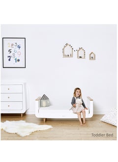 Snuz Kot Skandi Cot Bed For Infant And Baby/Kids/Toddler, Easily Convert To Toddler Bed, Made of Sustainably Sourced Wood, Suitable From 0 To 10 Years (W72 X L133Cm X H89Cm) - Natural  - Image 4