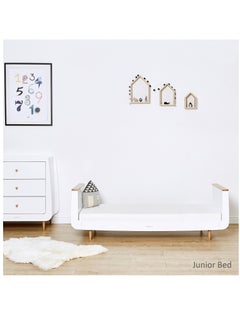 Snuz Kot Skandi Cot Bed For Infant And Baby/Kids/Toddler, Easily Convert To Toddler Bed, Made of Sustainably Sourced Wood, Suitable From 0 To 10 Years (W72 X L133Cm X H89Cm) - Natural  - Image 5