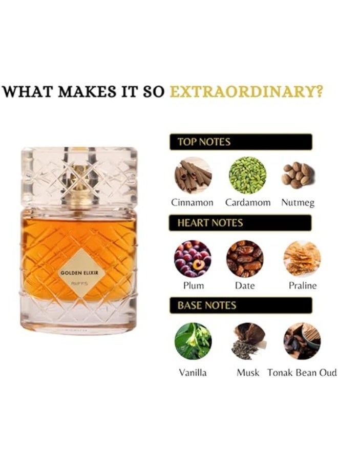 RIIFFS GOLDEN ELIXIR EXTRAIT DE PARFUM FOR MEN 100ml - Image 4