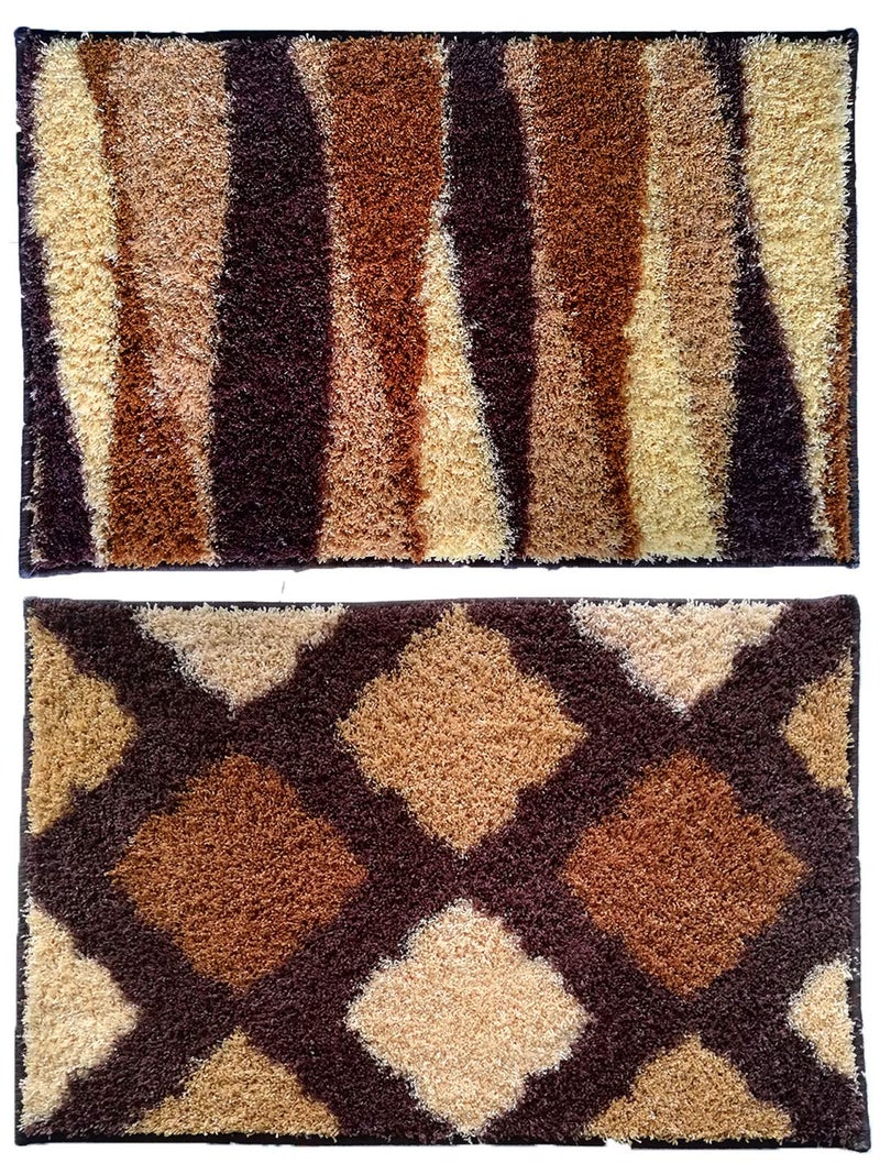 Athom Trendz Soft Anti Slip Easy Home Bath Mat, 38 X 58 Cm, Multicolour - Image 2
