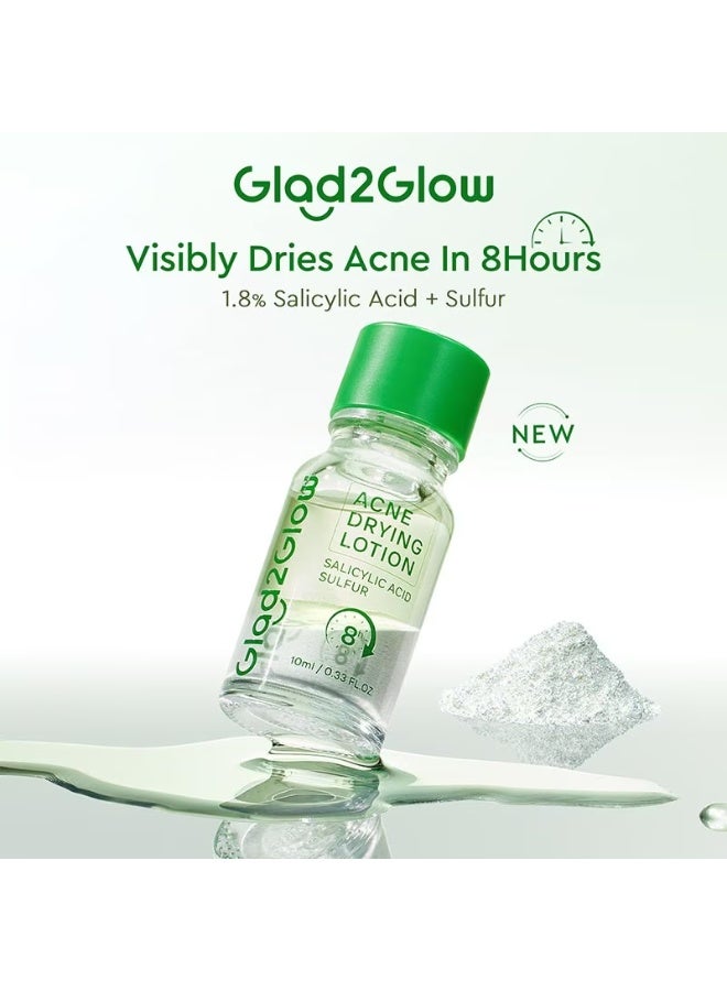 Glad2Glow Mugwort Acne Gel Mask 50g + Acne Drying Lotion 10ml - Soothing Redness, Oil Control, Sleeping Face Mask - Image 3
