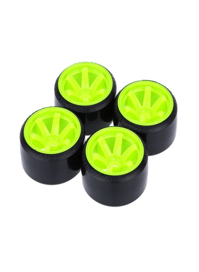 GoolRC 4PCS/Set 1/10 Drift Car Tires Hard Tyre Replacement for Traxxas HSP Tamiya HPI Kyosho On-Road Drifting Car (Green) - Image 1