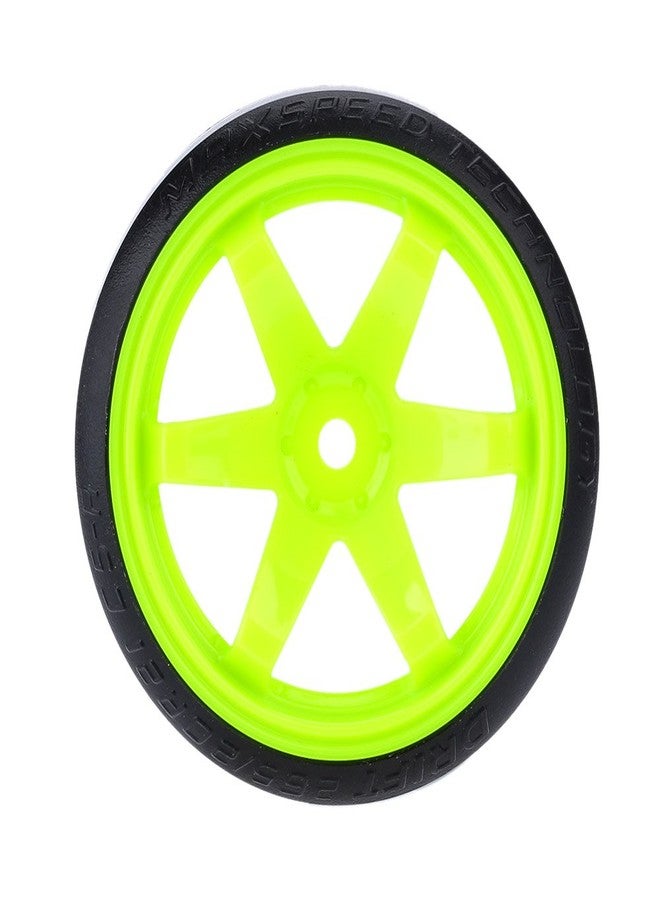 GoolRC 4PCS/Set 1/10 Drift Car Tires Hard Tyre Replacement for Traxxas HSP Tamiya HPI Kyosho On-Road Drifting Car (Green) - Image 2