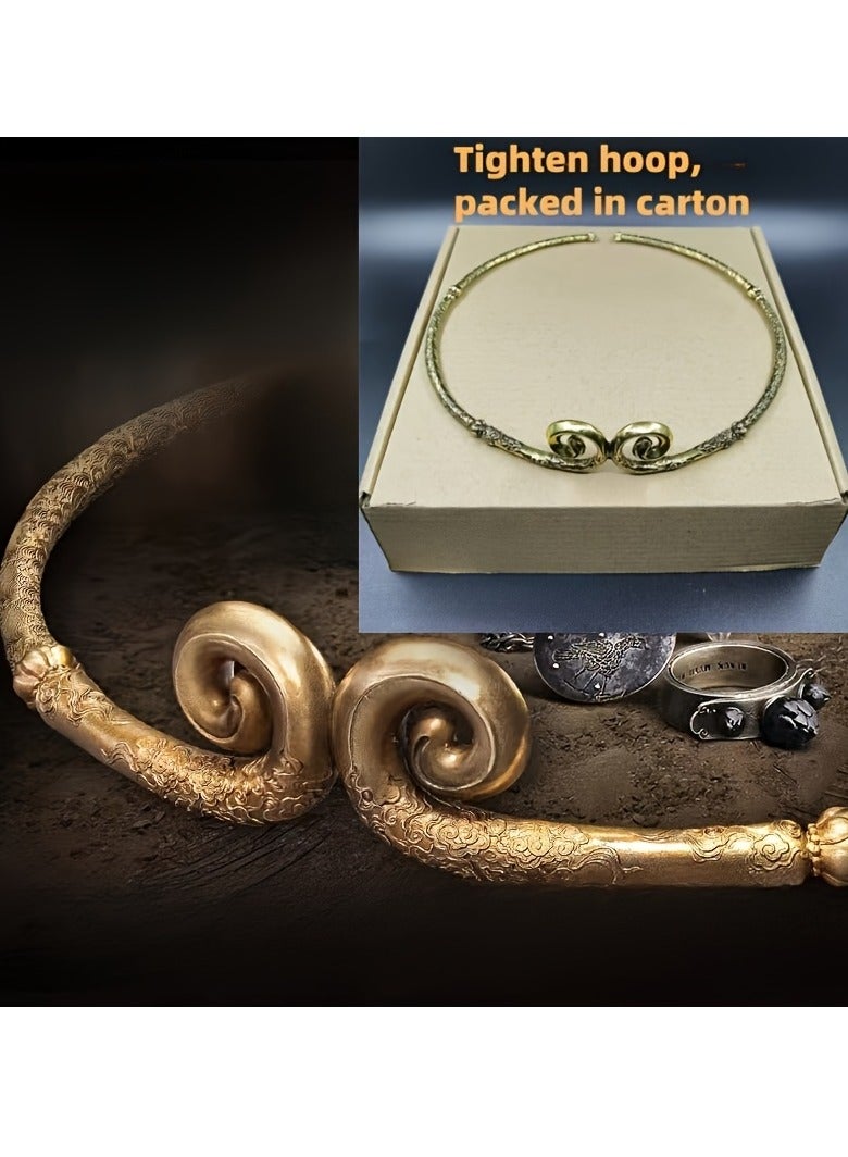 EVEREEN Sun Wukong Inspired Metal Headband - Traditional Chinese Style, No Batteries Required, Featherless - Perfect for Parties & Events - Image 1