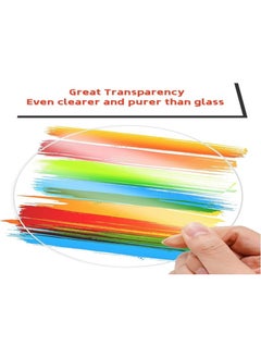 SMARTPOINTS Round Plexiglass Sheet, 2 Pieces 12 Inch Diameter Clear Acrylic Circle, Round Cake Disk Acrylic Sheet, Plexiglass Table Top, Round Acrylic Backdrop, 1/8”Thick  - Image 4