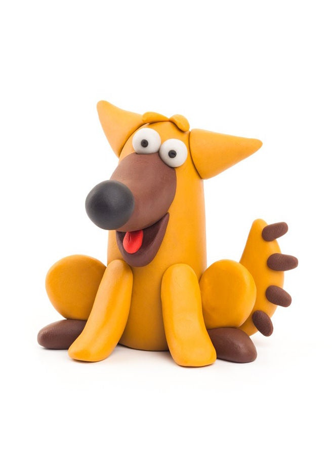 HEY CLAY DIY Doggie Plastic Creative Modelling Air-Dry Clay For Kids 3 Cans - Image 3