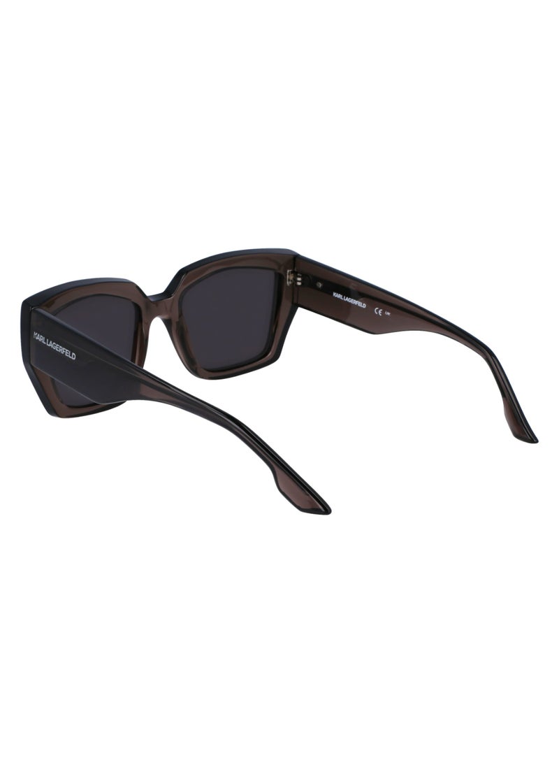 Karl Lagerfeld نظارات شمسية كاملة الإطار حقن CP حقن كارل لاغرفيلد KL6143S 5320 (020) رمادي - Image 5