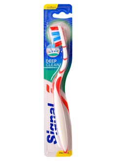 Signal Signal Deep Clean Medium for deep cleaning in between teeth Toothbrush , Multicolor 