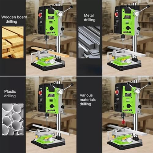 BACHIN Bench Drill Stand 800W Brushed digital display Mini Electric Bench Drilling Machine Chuck 1.5-16mm 6-Speed Benchtop Drill Press, Spindle Speed: 200-2500r/min - Image 3