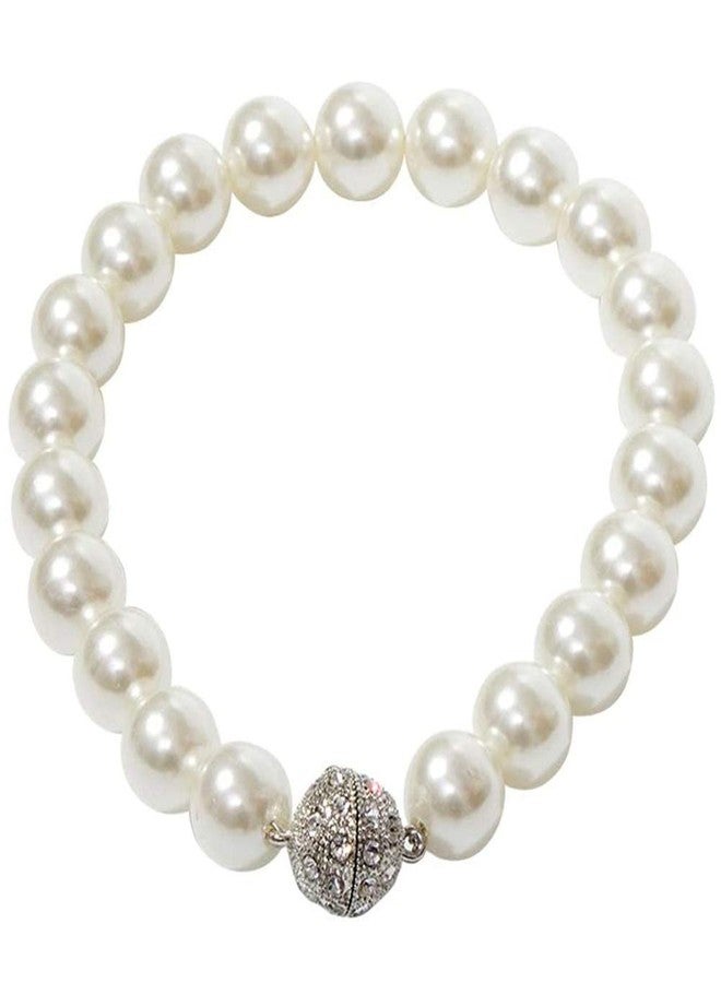 تينتون لايف® زوج واحد من ربطات الستائر المغناطيسية الأنيقة المصنوعة من مادة ABS اللؤلؤية (أبيض، 20.86 بوصة) - Image 1