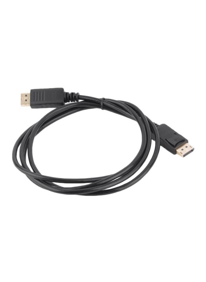 Generic DisplayPort to DisplayPort Cable Adapter Black  - Image 1