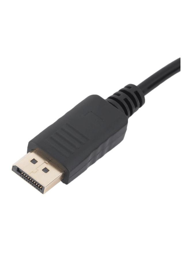 Generic DisplayPort to DisplayPort Cable Adapter Black  - Image 2