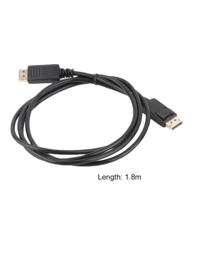 Generic DisplayPort to DisplayPort Cable Adapter Black  - Image 3