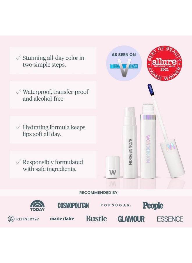 Wonderskin - Wonder Blading Lip Stain Peel Off And Reveal Kit Long Lasting Waterproof Nude Lip Tint Transfer Proof Natural Lip Stain Kit (Xoxo) - Image 1
