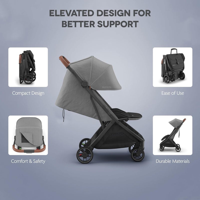 UPPAbaby عربة أطفال UPPAbaby Minu V3 - مزيج فحم - Image 4