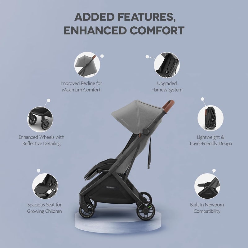 UPPAbaby عربة أطفال UPPAbaby Minu V3 - مزيج فحم - Image 3