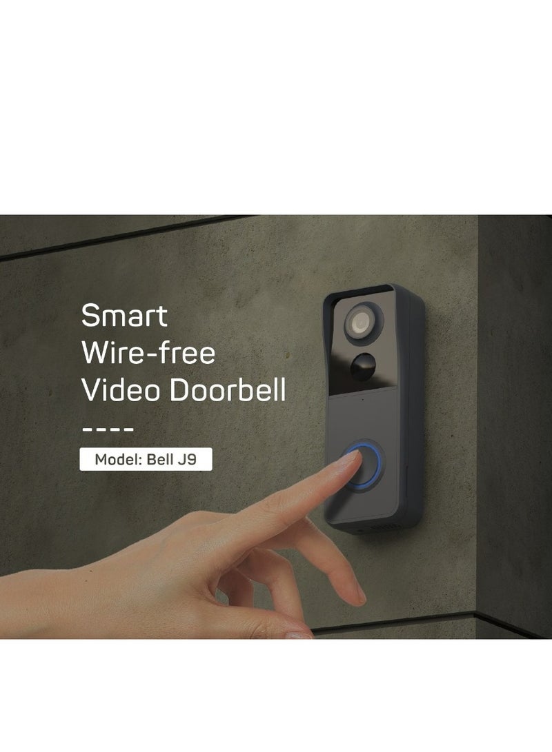 ANRAN Smart Wireless Video Doorbell, Minimalist Design, Built in Li-ion Battery, IP65 Rates Weatherproof, 2 way Audio and Live Stream, Easy to Install and Use - Image 2