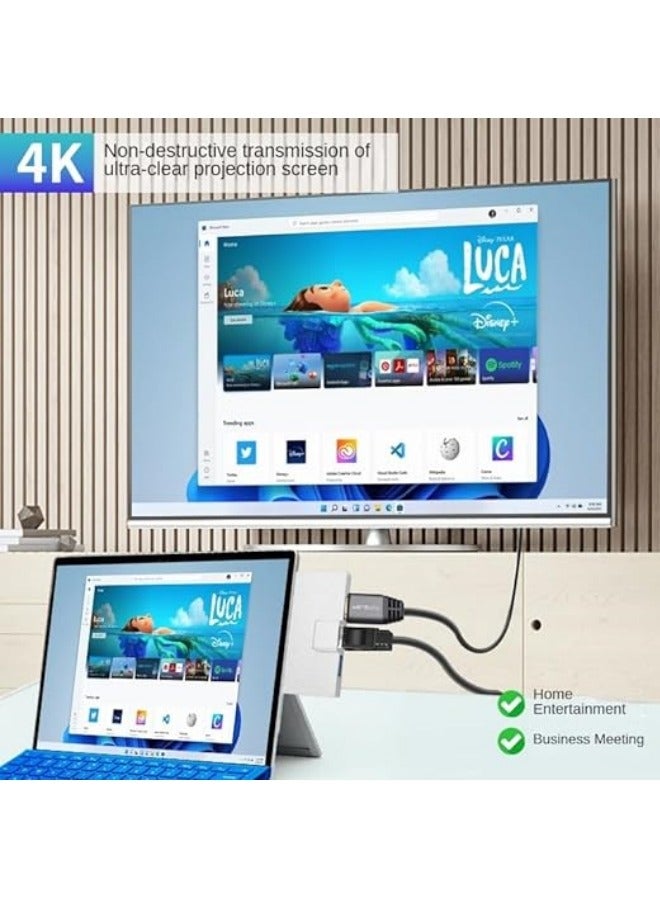 Surface Pro 9/8/X Docking Station, 7-in-1 USB-C Hub with 4K HDMI, 1000M Ethernet LAN, SD/TF Card Reader, 2 USB 3.0 USB C(Data) - Specifically Designed Expansion Hub for Surface Pro 9 8 X - Image 5