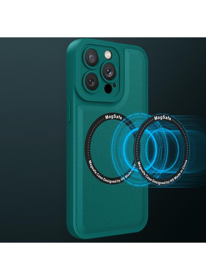 Zaboon Case For iPhone 13 Pro Max Magsafe Magnetic Plain Leather Phone Case - Image 3