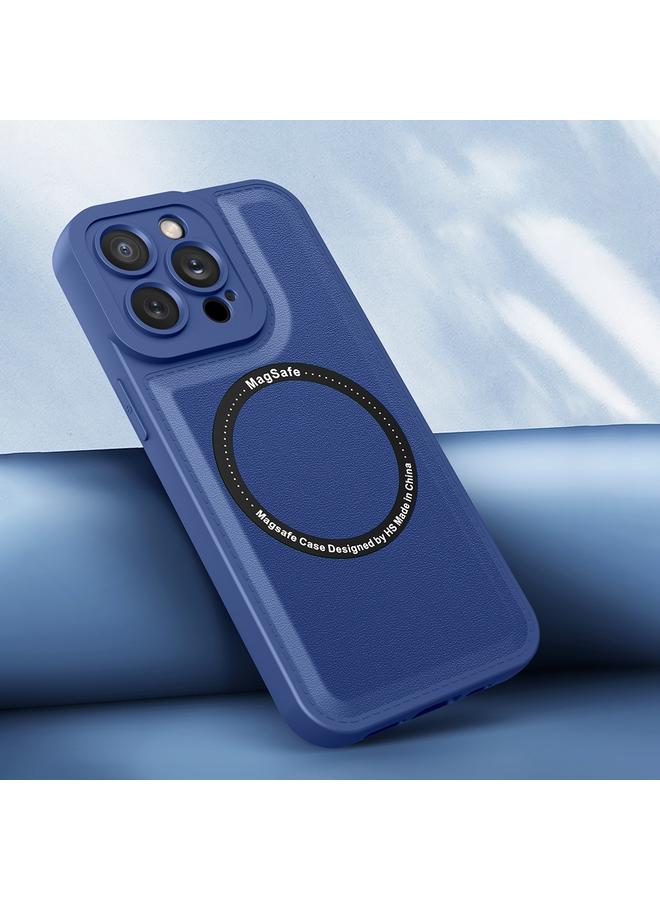 Zaboon Case For iPhone 13 Pro Max Magsafe Magnetic Plain Leather Phone Case - Image 1