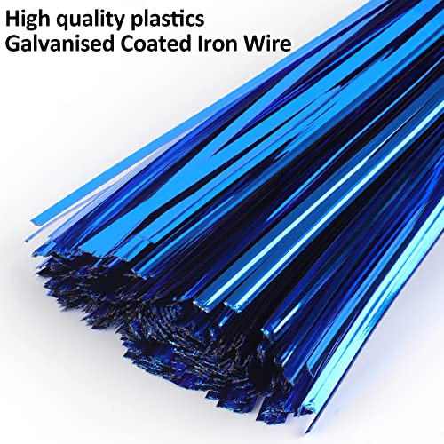 Oligei 3200 Pcs Metallic Twist Ties - 4" Plastic Ties for Bags & Bread - Reusable, 8 Colors - Image 3