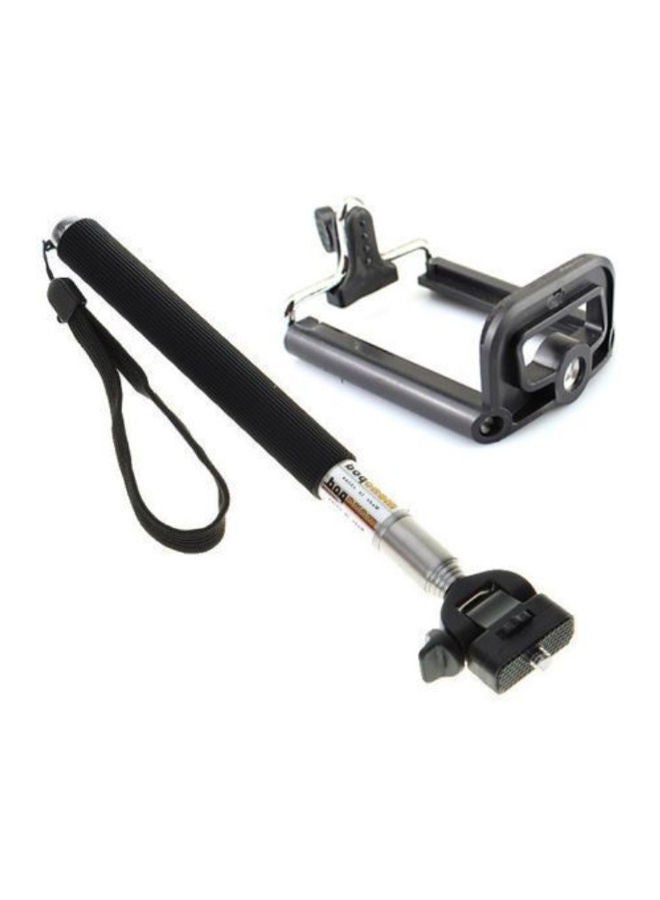 NIBEMINENT Monopod Selfie Stick With Bluetooth Remote Control Black - Image 2
