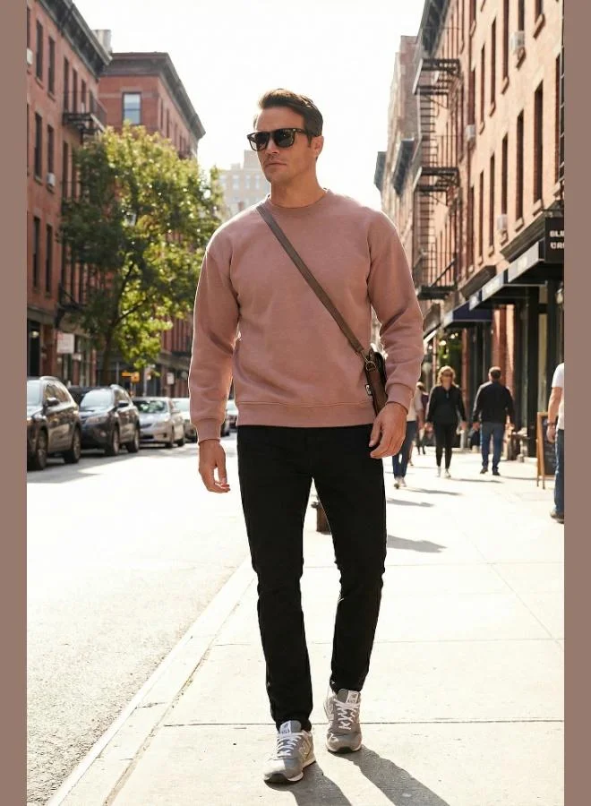 Buratti Buratti Regular Fit Crew Neck Cotton Fleece Lined Soft Brushed Sweatshirt Men's SWEAT 5905255