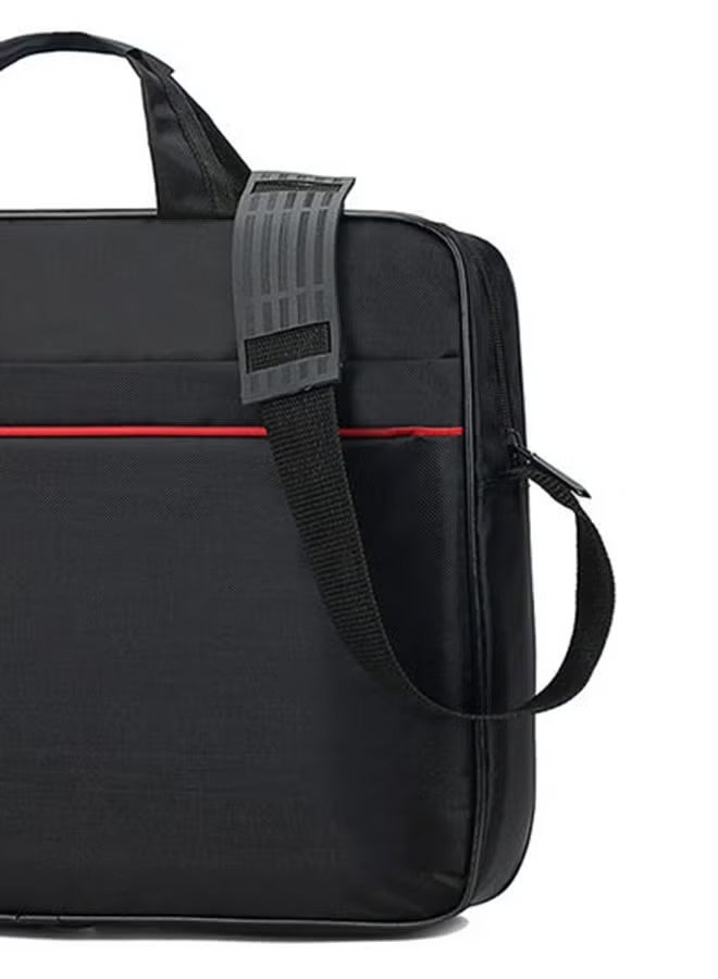 حقيبة كمبيوتر محمول بأقسام متعددة مقاس 15.6 بوصة حقيبة سفر مع منظم وحقيبة كتف هجينة كبيرة قابلة للتوسيع مقاومة للماء والغبار حقيبة ماسنجر للأعمال باللون الأسود - Image 5