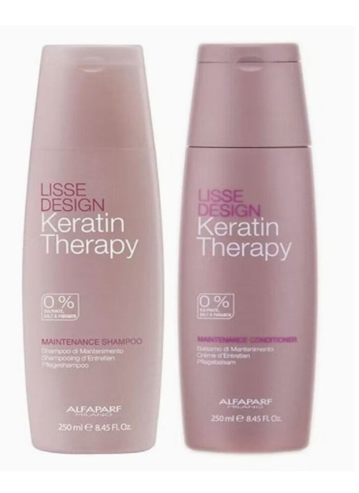 ALFAPARF MILANO Keratin Therapy Shampoo and Conditioner Set 250ml  - Image 2