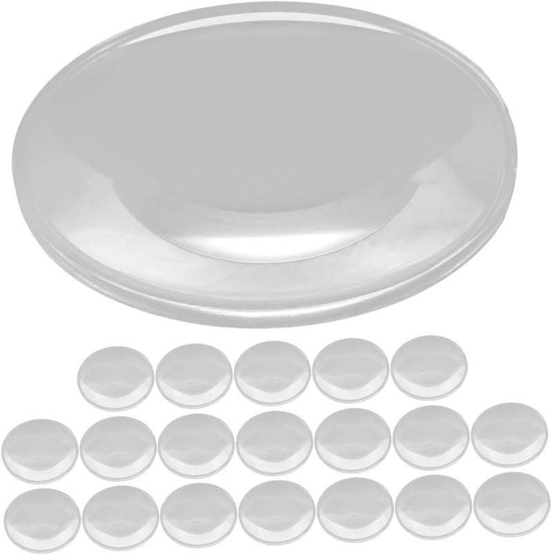 ABOOFAN 12Pcs Convex Lenses Double Convex Optical Lens for Science Projects Jewelry Appraisal and DIY Crafts Magnifying Glass for Students and Hobbyists - Image 1