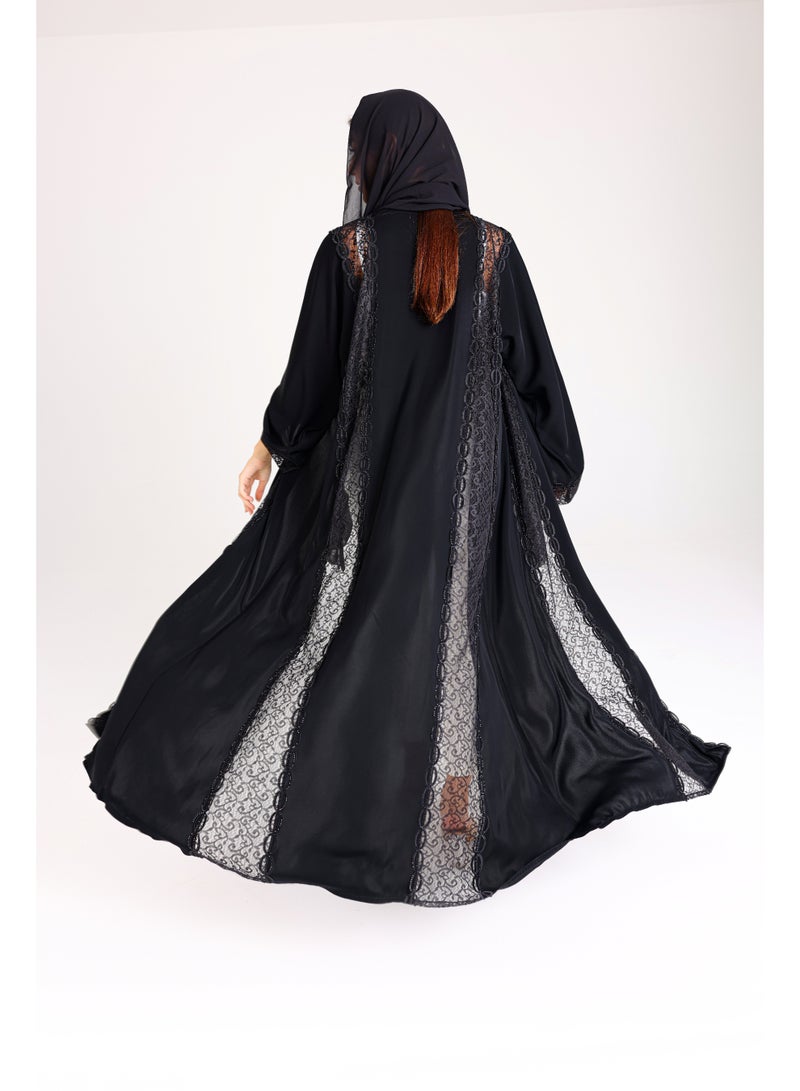 اكسا عباية تفاصيل لاسيه انيقة - Image 4