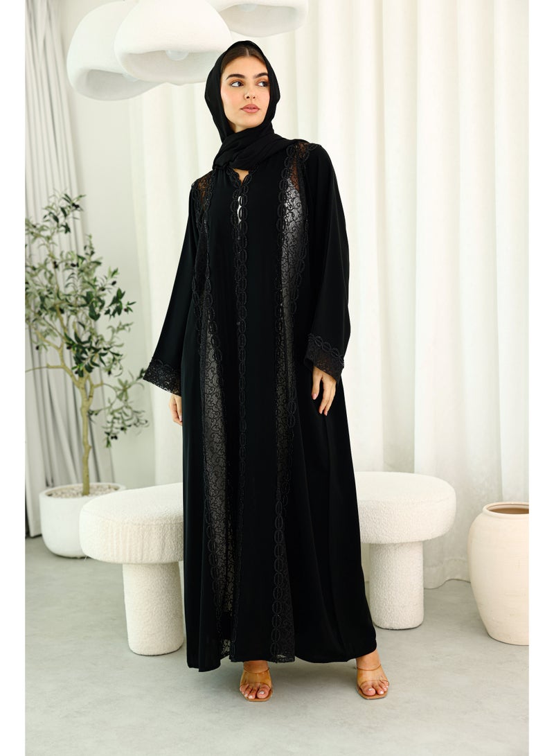 اكسا عباية تفاصيل لاسيه انيقة - Image 5