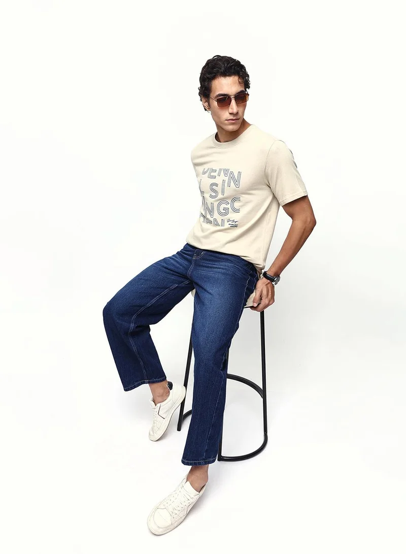 Dennis Lingo Men's Putty 100% Cotton Relaxed T-Shirt