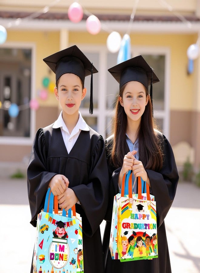 HOWAF 12pcs Preschool Graduation Gift Bags, Kindergarten Grad Party Non Woven Bag for Class of 2025 Graduate Activities Decoration Supplies, Kids Congrats Grad Candy Bag Treat Bags Grat Party Goodie Box - Image 5