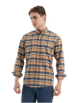 Shirt Men's, Stylish, Oxford Cotton , Orange , Multicolor