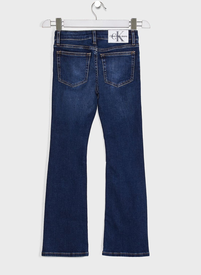 Kids Dark Wash Slim Fit Jeans
