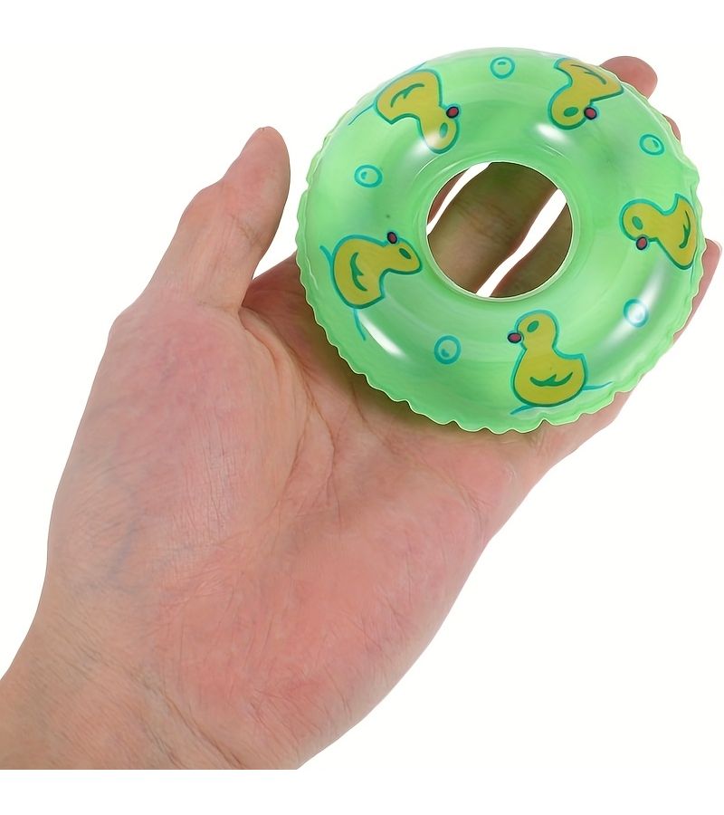 4 Pieces Mini Swimming Rings Dollhouse Accessories Photography Props Random Color - Image 5