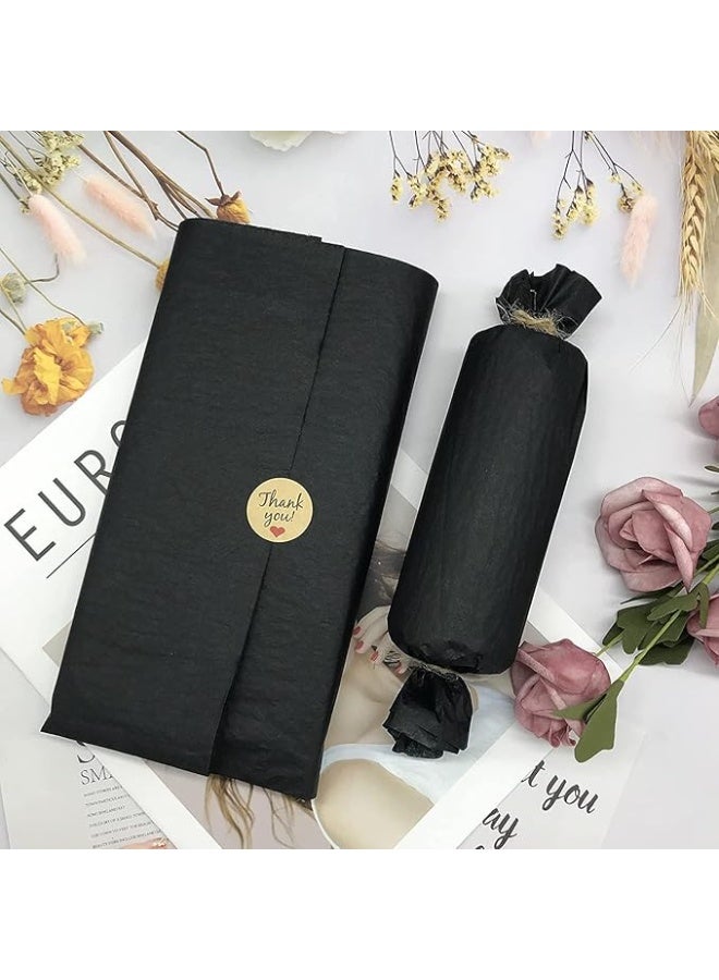Wish 50 Sheets Black Tissue Paper Gift Wrapping DIY Tissues 50 * 75cm…17 Grams,Acid Free for A Variety Of Craft, Art and Paper Projects,T-Shirt Wrap - Image 3