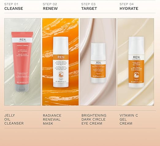 REN Clean Skincare Glycol Lactic Radiance Renewal Mask Exfoliating Gel Face Mask for Brighter Firmer Smoother Skin Reduces Fine Lines Refines Skin Texture Cruelty Free Step 2 Exfoliate - Image 5