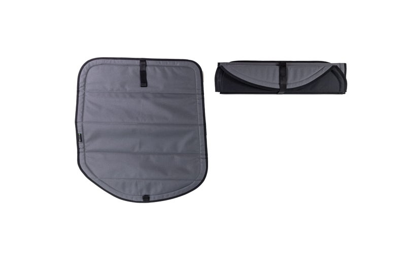 VanEssential Insulated Magnetic Blackout Rear Door Full Plastic Window Covers (Pair) Designed for Mercedes-Benz VS30 (Van Years 2019 to Current) - Charcoal Gray - Image 2