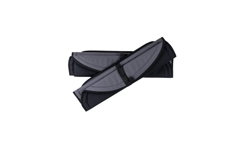 VanEssential Insulated Magnetic Blackout Rear Door Full Plastic Window Covers (Pair) Designed for Mercedes-Benz VS30 (Van Years 2019 to Current) - Charcoal Gray - Image 3