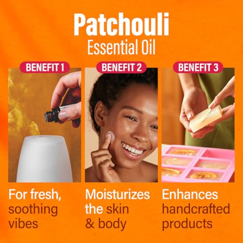 hana H'ana Patchouli Essential Oil - 1.02 Fl Oz - for Hair, Skin, Diffuser, Aromatherapy, DIY Candle & Soap Making - Image 5