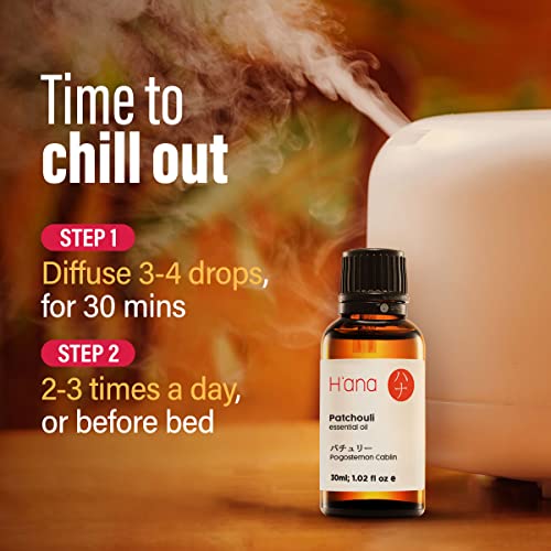 hana H'ana Patchouli Essential Oil - 1.02 Fl Oz - for Hair, Skin, Diffuser, Aromatherapy, DIY Candle & Soap Making - Image 3