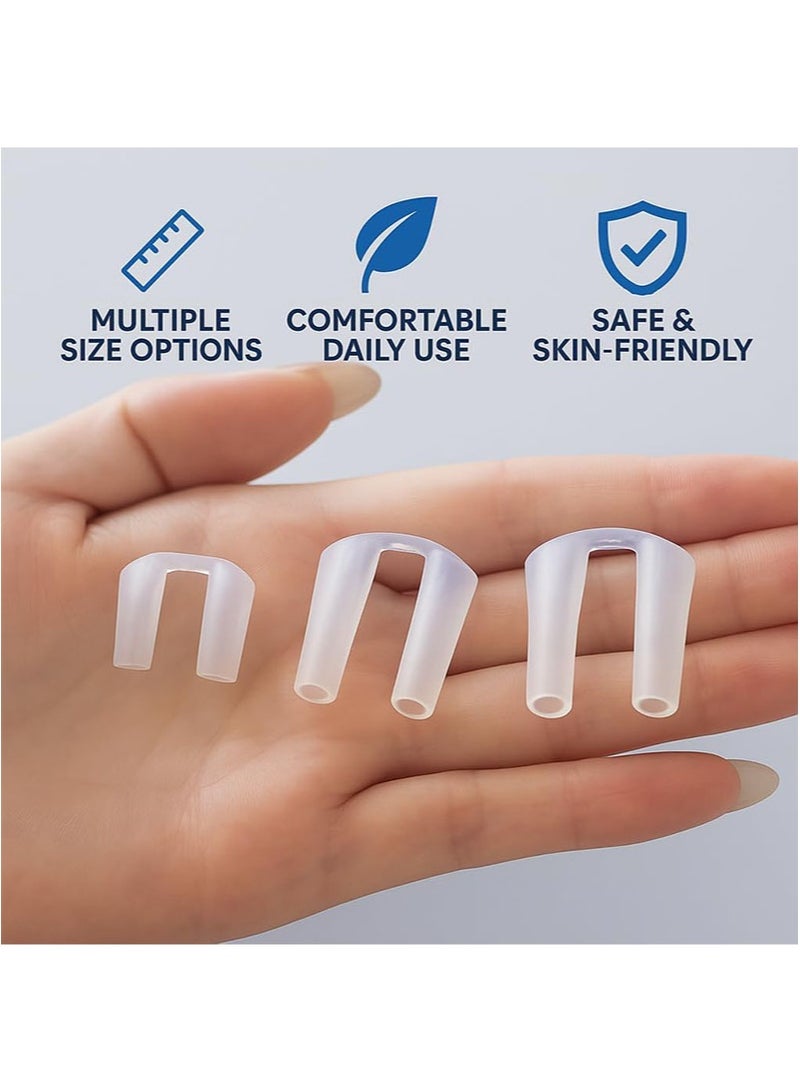 Apustim Two Nasal Fixators with Medical Tape Post-Rhinoplasty Recovery Nasal Fixators Post Surgery Nasal Shaping and Recovery Aid 100% Premium Silicone for Comfortable Wear （Size 6 + Size 7） - Image 5